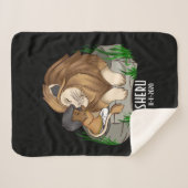 Couverture Sherpa Le jeune brun qui embrasse un lion (Devant (Horizontal))