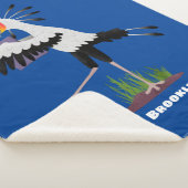 Couverture Sherpa Le mignon secrétaire oiseau écrire des notes dessi (3/4)