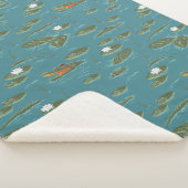 Couverture Sherpa Le Motif blanc Lotus Alligator Waters (3/4)