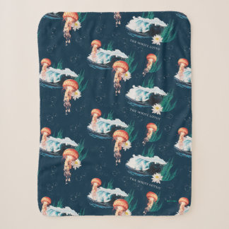 Couverture Sherpa Le Motif de la méduse blanche Lotus Ocean