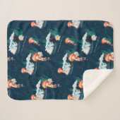 Couverture Sherpa Le Motif de la méduse blanche Lotus Ocean (Devant (Horizontal))