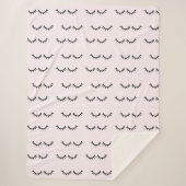 Couverture Sherpa Le noir rougissent des cils roses (Devant)