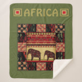 Couverture Sherpa Le patchwork africain (Devant)