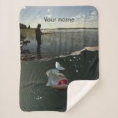 Couverture Sherpa Le pêcheur ​ ​ ​ ​ ​ ​. Bonne pêche (Devant)