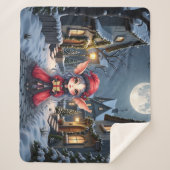 Couverture Sherpa Le Petit Messager de Noël.  (Devant)
