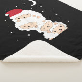 Couverture Sherpa Le poison de Santa Claus Sheep Christmas Lamb Farm (3/4)