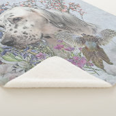 Couverture Sherpa Le portrait de Setter Anglais , art (3/4)