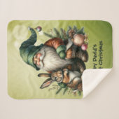 Couverture Sherpa Le premier père du bébé Green Gnome et Rabbit (Devant (Horizontal))