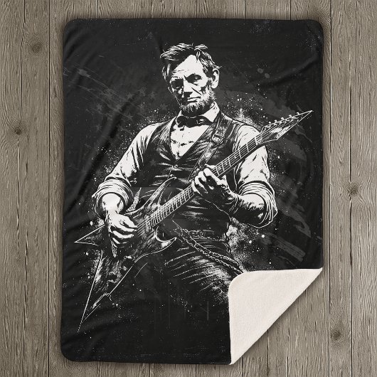 Couverture Sherpa Le président Abraham Lincoln jouant de la guitare