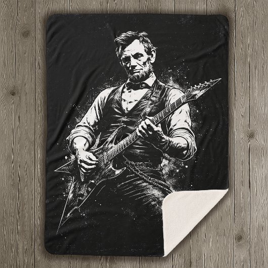 Couverture Sherpa Le président Abraham Lincoln jouant de la guitare