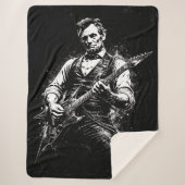 Couverture Sherpa Le président Abraham Lincoln jouant de la guitare (Devant)