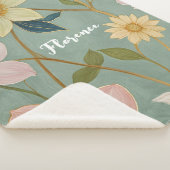 Couverture Sherpa Le réveil doux du printemps personnalisé (3/4)