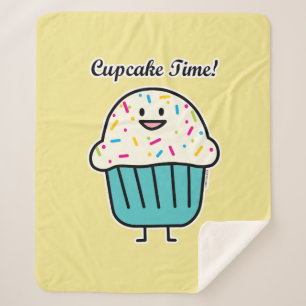 Couverture Sherpa Le temps de petit gâteau avec arrose le fondant