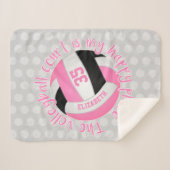 Couverture Sherpa le terrain de volley-ball noir rose est mon endroi (Devant (Horizontal))