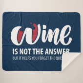 Couverture Sherpa Le vin n'est pas la réponse (Devant (Horizontal))
