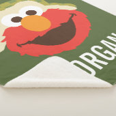 Couverture Sherpa Le visage d'Elmo Woodland | Ajouter Votre Nom (3/4)