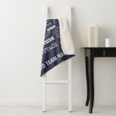 Couverture Sherpa Lecteur de netball chalkboard style sherpa couvert (En situation)