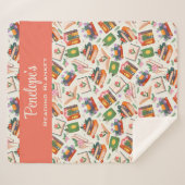 Couverture Sherpa Lecture de livre personnalisée (Devant (Horizontal))