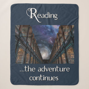 Couverture Sherpa Lecture ...l'aventure continue Sherpa Blanket