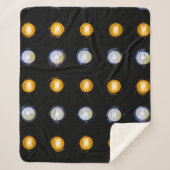 Couverture Sherpa LED, fermer l'arrière - plan abstrait. (Devant)