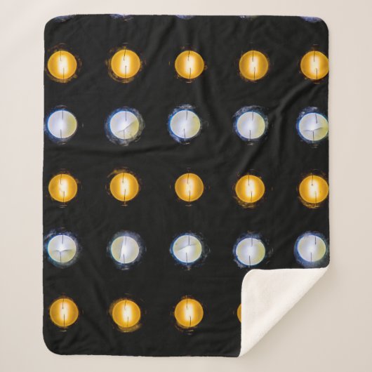 Couverture Sherpa LED, fermer l'arrière - plan abstrait. (Devant)