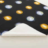 Couverture Sherpa LED, fermer l'arrière - plan abstrait. (3/4)