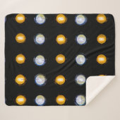 Couverture Sherpa LED, fermer l'arrière - plan abstrait. (Devant (Horizontal))