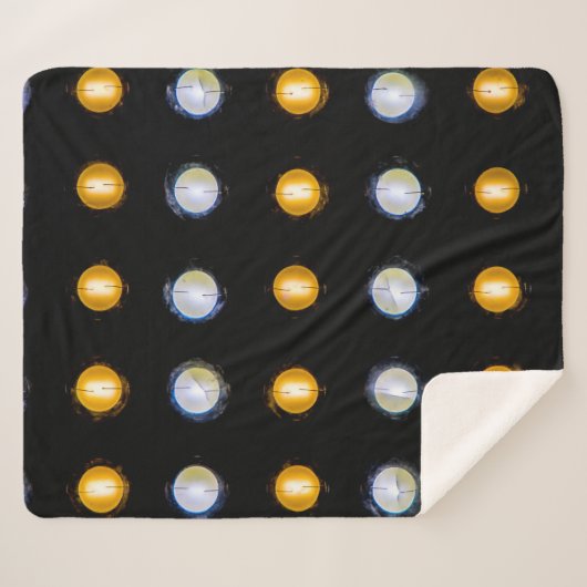 Couverture Sherpa LED, fermer l'arrière - plan abstrait. (Devant (Horizontal))