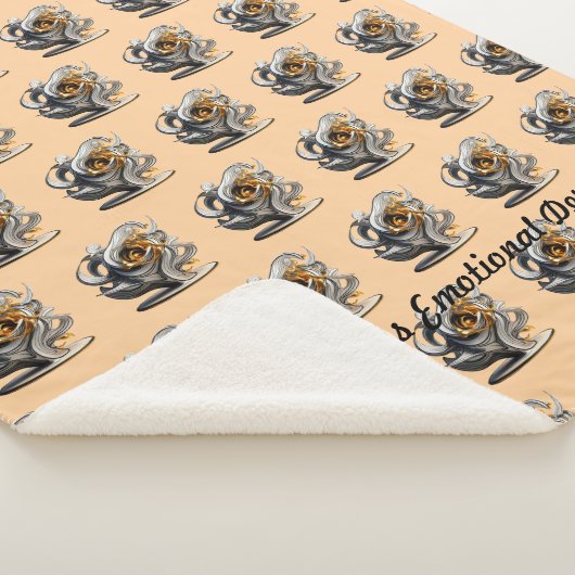 Couverture Sherpa "L'élégance dorée se déploie" (3/4)