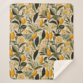 Couverture Sherpa Lemon Botanical Grove (Devant)