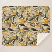 Couverture Sherpa Lemon Botanical Grove (Devant (Horizontal))