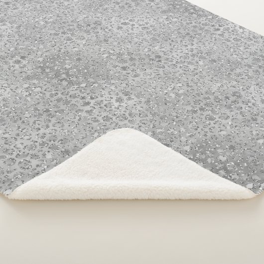 Couverture Sherpa Leopard argenté gris Meow Kitty Cat (3/4)