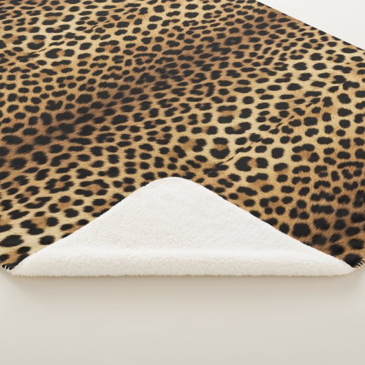 Couverture Sherpa Leopard Skin Pattern (3/4)