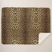 Couverture Sherpa Leopard Skin Pattern (Devant (Horizontal))