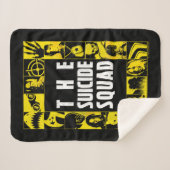 Couverture Sherpa L'équipe du suicide | Blocs d'icônes jaune et noir (Devant (Horizontal))