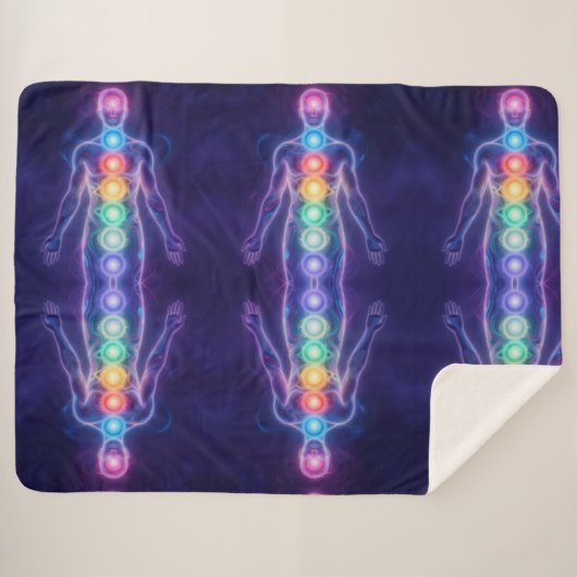 Couverture Sherpa Les 7 Chakras (Devant (Horizontal))