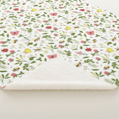 Couverture Sherpa Les abeilles Ladybugs et Butterflies (3/4)