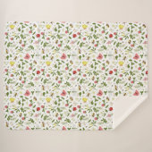 Couverture Sherpa Les abeilles Ladybugs et Butterflies (Devant (Horizontal))