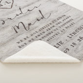 Couverture Sherpa Les amies sculptées rustiques à la citation de la  (3/4)