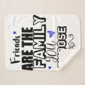 Couverture Sherpa Les Amis Sont La Famille Que Vous Choisissez (Devant (Horizontal))