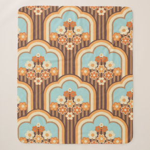 Couverture Sherpa les années 70 papier peint design transparent, fle