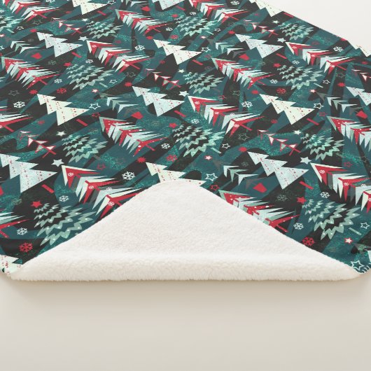 Couverture Sherpa Les arbres de Noël. (3/4)