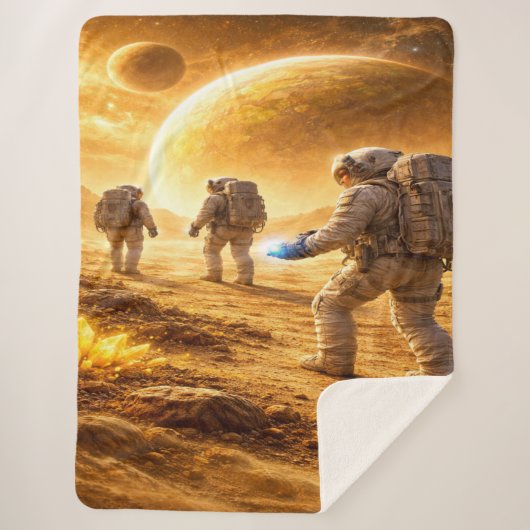 Couverture Sherpa Les astronautes explorent la planète jaune (Devant)