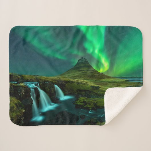 Couverture Sherpa Les cascades | Kirkjufellfoss Cascade, Islande (Devant (Horizontal))