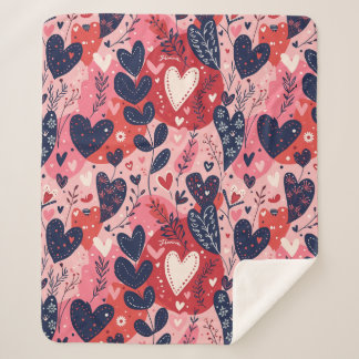 Couverture Sherpa Les Coeurs Romantiques Endouillent Cette Saint-Val