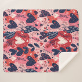 Couverture Sherpa Les Coeurs Romantiques Endouillent Cette Saint-Val (Devant (Horizontal))