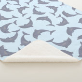 Couverture Sherpa Les dauphins dans le Motif marin (3/4)