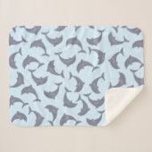 Couverture Sherpa Les dauphins dans le Motif marin (Devant (Horizontal))
