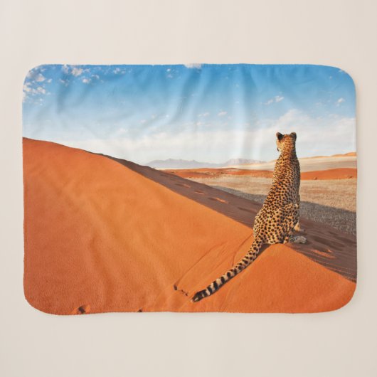 Couverture Sherpa Les déserts | Désert de Cheetah Savannah (Devant (Horizontal))