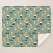 Couverture Sherpa Les dinosaures ! Sherpa Blanket (Devant (Horizontal))